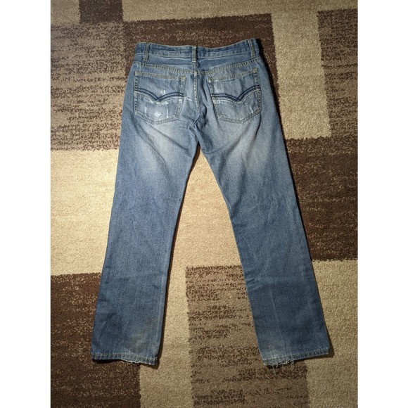 Agile Distressed 32x31 Men's Straight Leg Grunge Jeans See Pictures - Picture 2 of 12